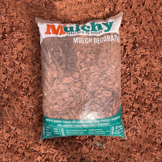 Mulch Chocolate 10 Kg Tapete Orgánico Decorativo.