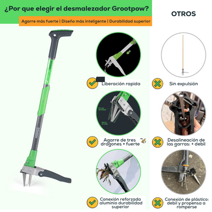 Herramienta extractor de malezas de diente de león