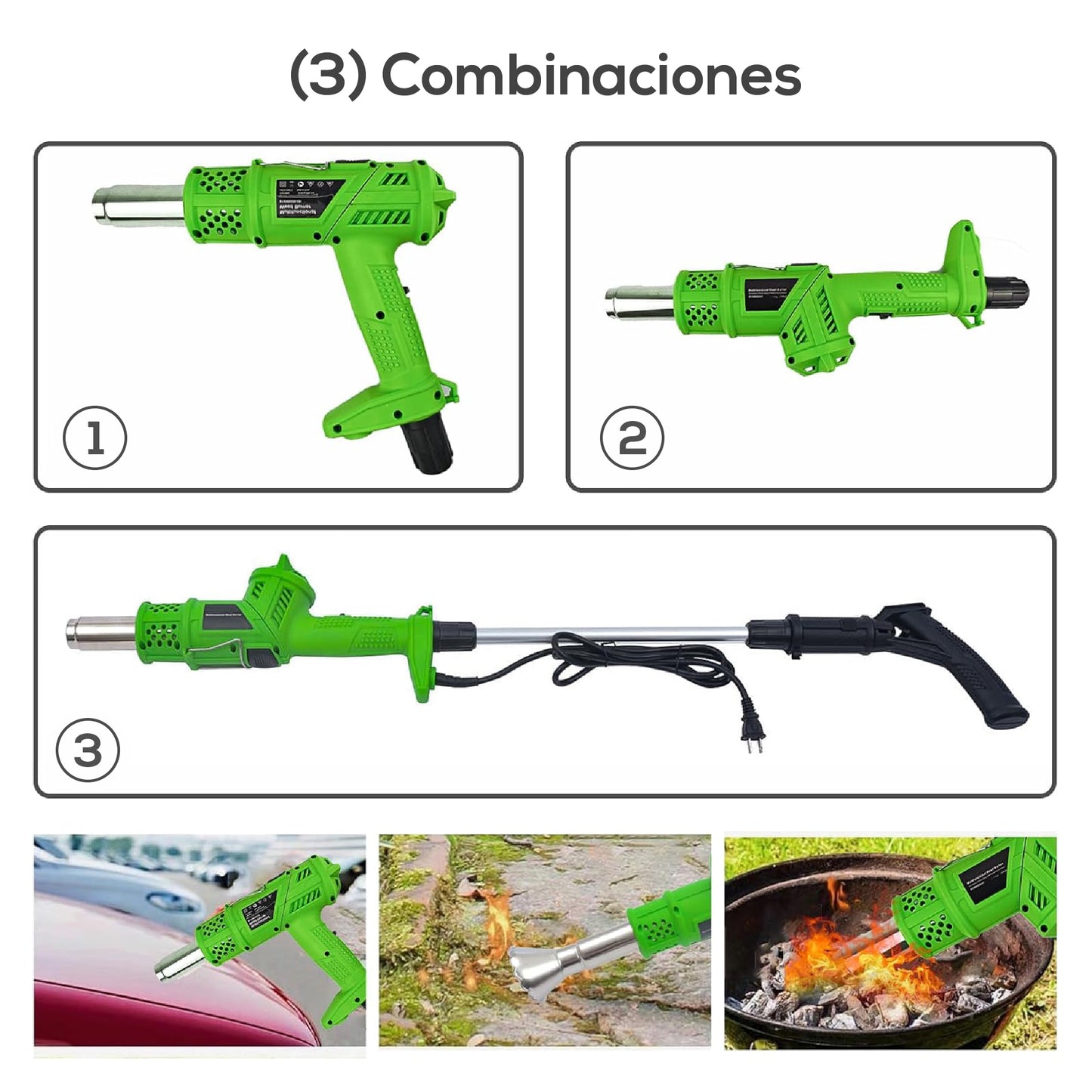 Varita eléctrica quemador de malezas