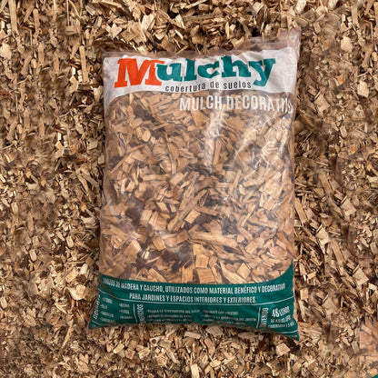 Mulch Natural 10 Kg Tapete Orgánico Decorativo.