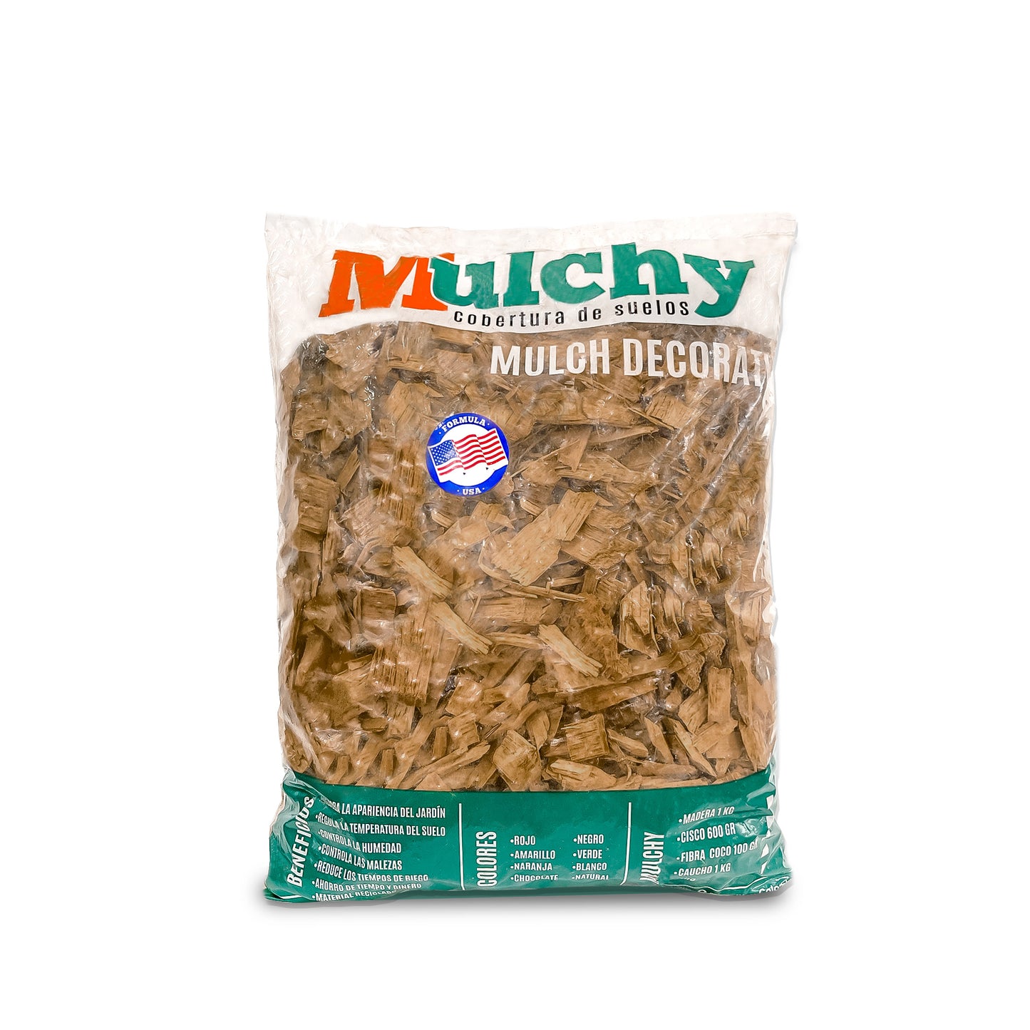 Mulch Natural 10 Kg Tapete Orgánico Decorativo.