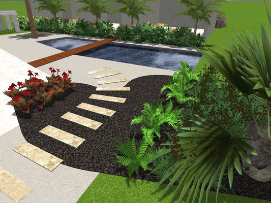 Diseño de Jardín parte trasera