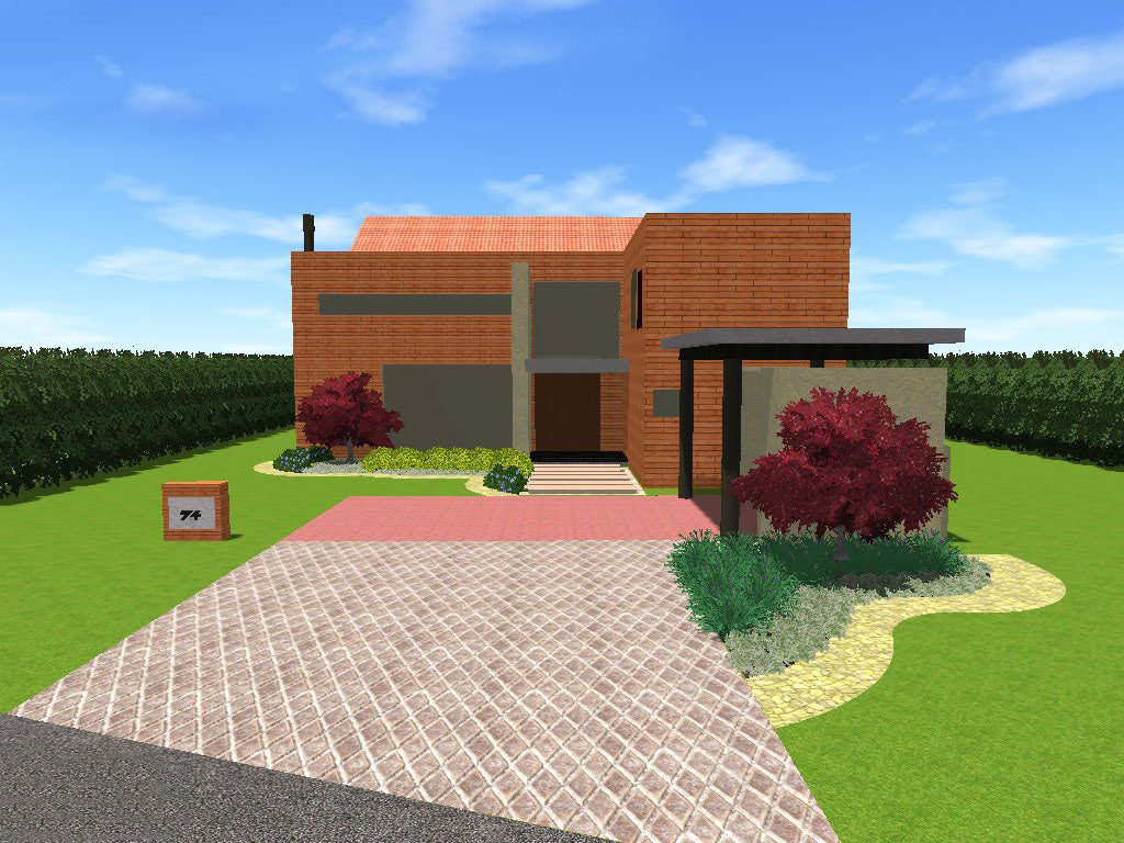 Diseño de Jardín Parte frontal