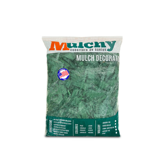 Mulch Verde 1 Kg Tapete Orgánico Decorativo.