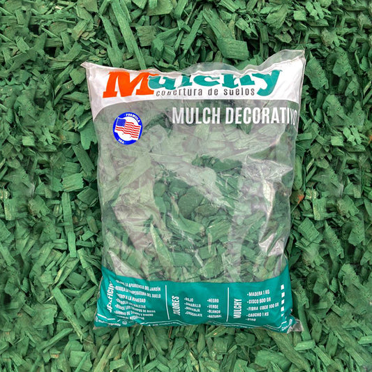 Mulch Verde 1 Kg Tapete Orgánico Decorativo.